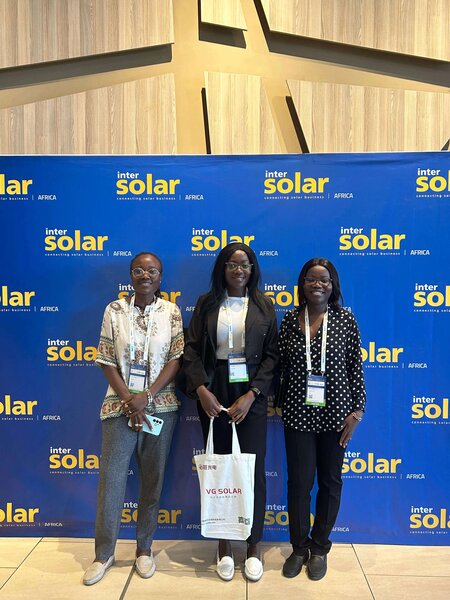 Uplift Her CBO team at InterSolar Africa 2026 in Nairobi